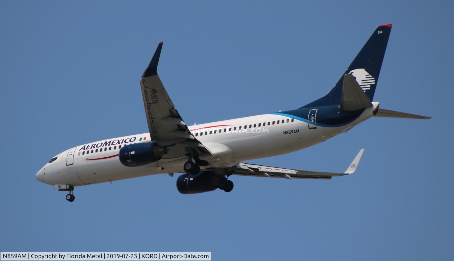 N859AM, 2003 Boeing 737-8Q8 C/N 32796, ORD spotting 2019