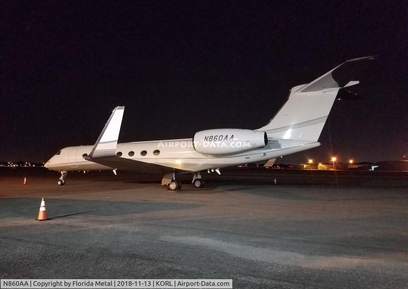 N860AA, 2005 Gulfstream Aerospace GV-SP (G550) C/N 5079, ORL spotting 2018
