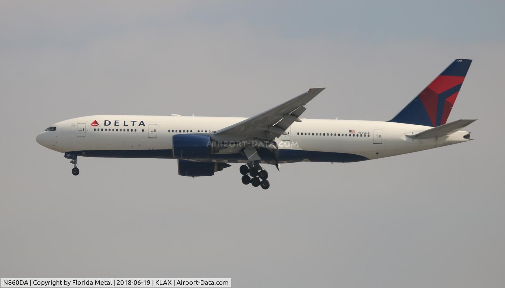 N860DA, 1999 Boeing 777-232 C/N 29951, LAX spotting 2018