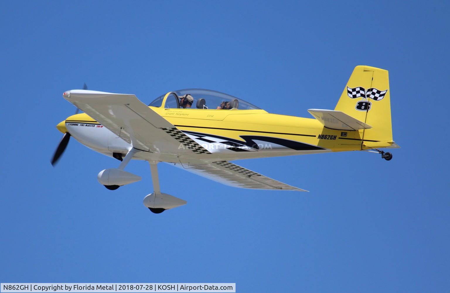 N862GH, 2012 Vans RV-8 C/N 81776, EAA OSH 2018