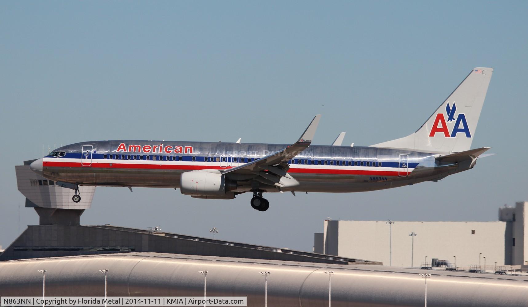 N863NN, 2010 Boeing 737-823 C/N 30903, MIA spotting 2014