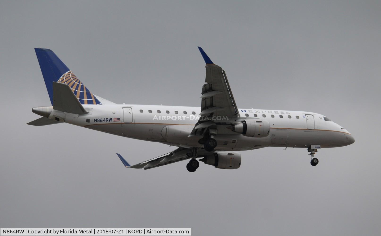 N864RW, 2006 Embraer 170SE (ERJ-170-100SE) C/N 17000117, ORD spotting 2018