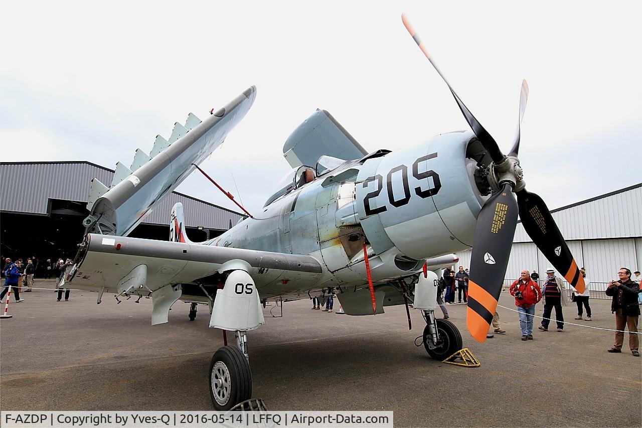 F-AZDP, Douglas AD-4N Skyraider C/N 7449, Douglas AD-4NA Skyraider, Static display, La Ferté-Alais (LFFQ) Air show 2016