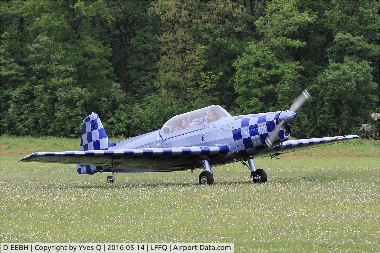 D-EEBH, Zlin Z-526F Trener Master C/N 1068, Zlin Z-526F Trener Master, Taxiing to parking area, La Ferté-Alais airfield (LFFQ) Air show 2016