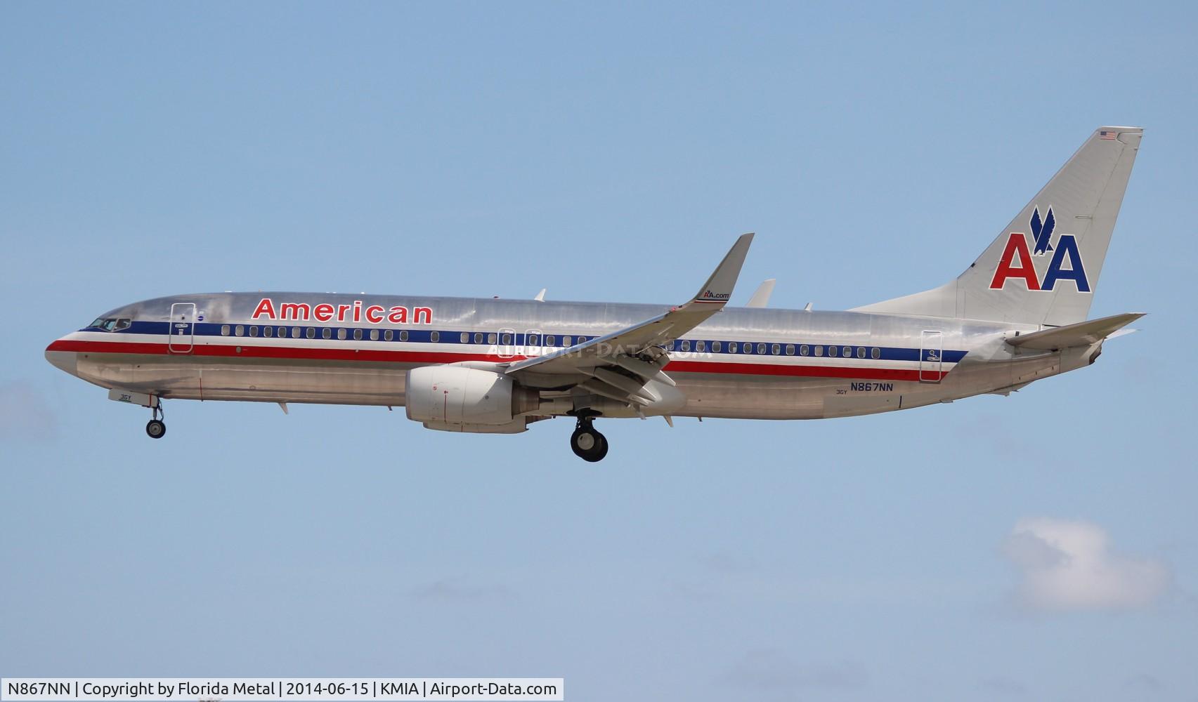 N867NN, 2011 Boeing 737-823 C/N 40762, MIA spotting 2014