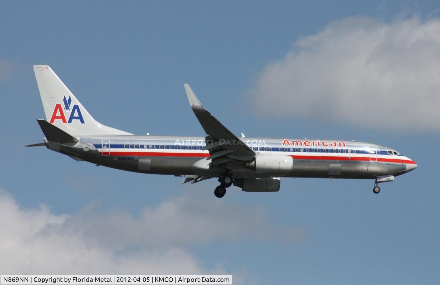 N869NN, 2011 Boeing 737-823 C/N 40764, MCO spotting 2012