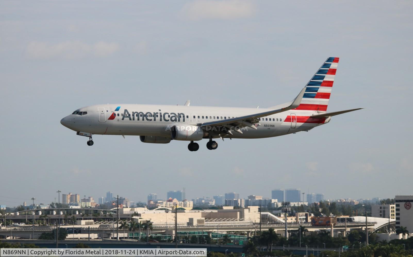 N869NN, 2011 Boeing 737-823 C/N 40764, MIA spotting 2018