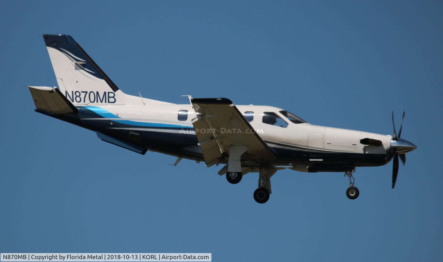 N870MB, 2009 Socata TBM-850 C/N 522, NBAA ORL 2018