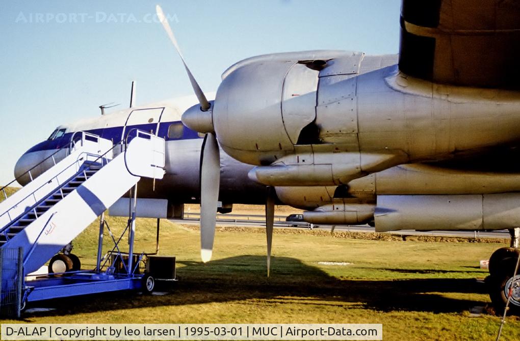 D-ALAP, 1957 Lockheed L-1049G Super Constellation C/N 4671, Munich 1.3.1995