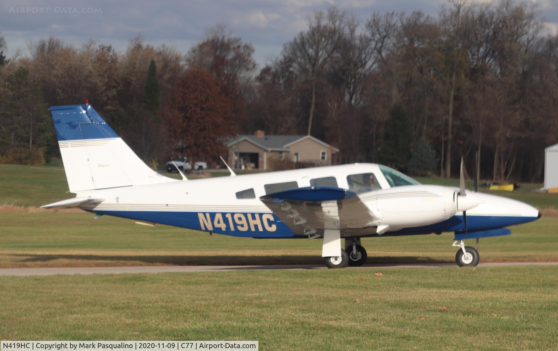 N419HC, 1978 Piper PA-34-200T C/N 34-7870376, Piper PA-34-200T