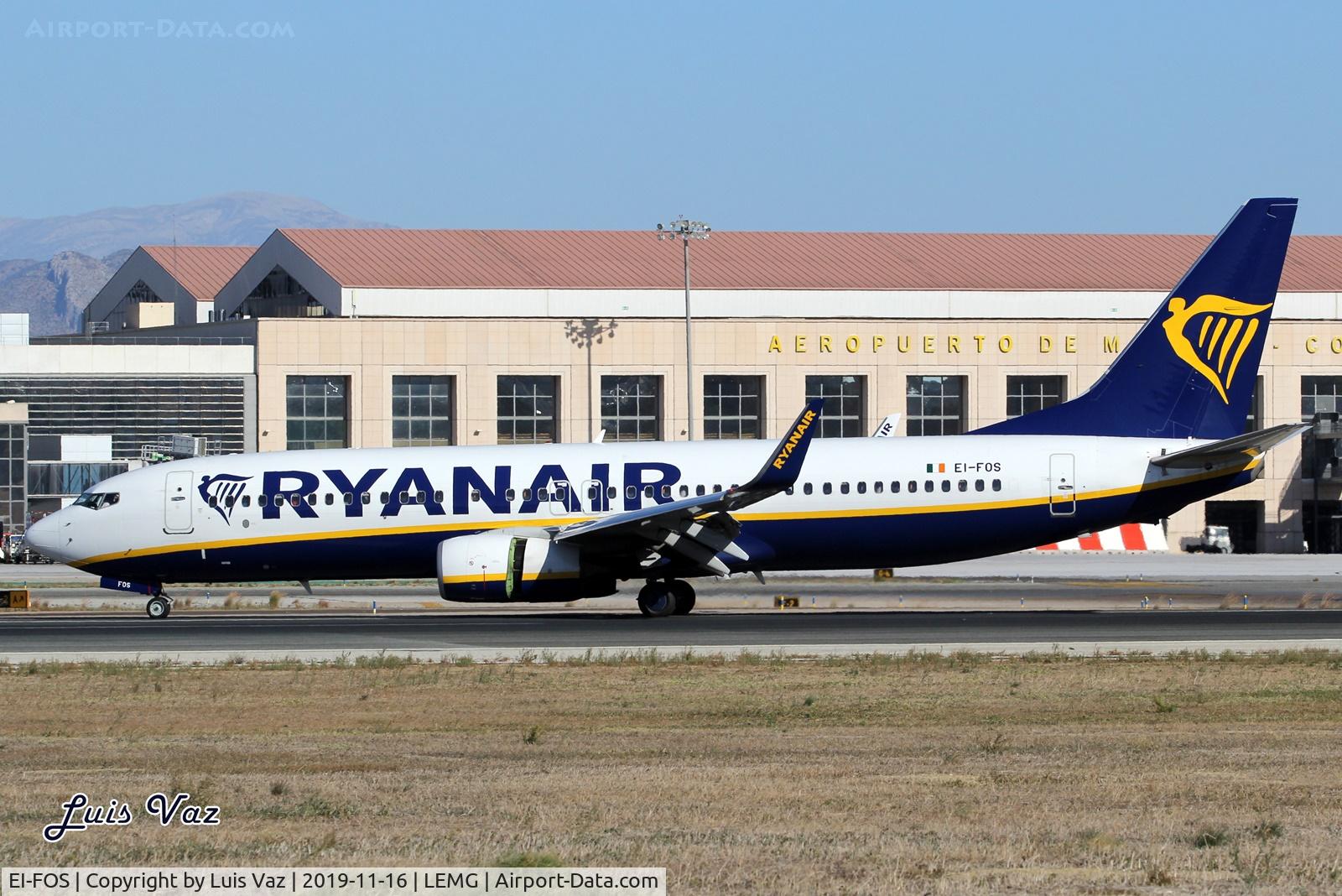 EI-FOS, 2016 Boeing 737-8AS C/N 44727, Ryanair