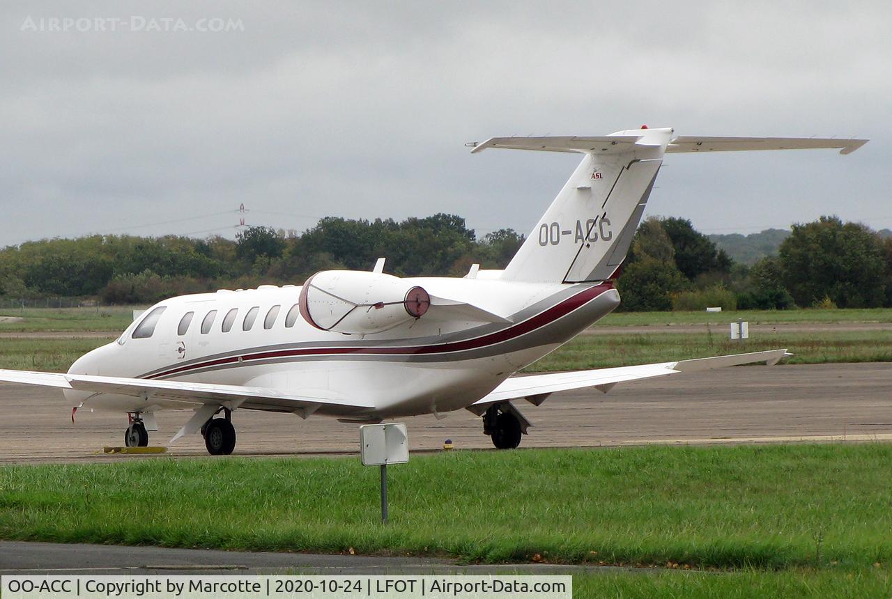 OO-ACC, 2008 Cessna 525A CitationJet CJ2+ C/N 525A-0431, parked.