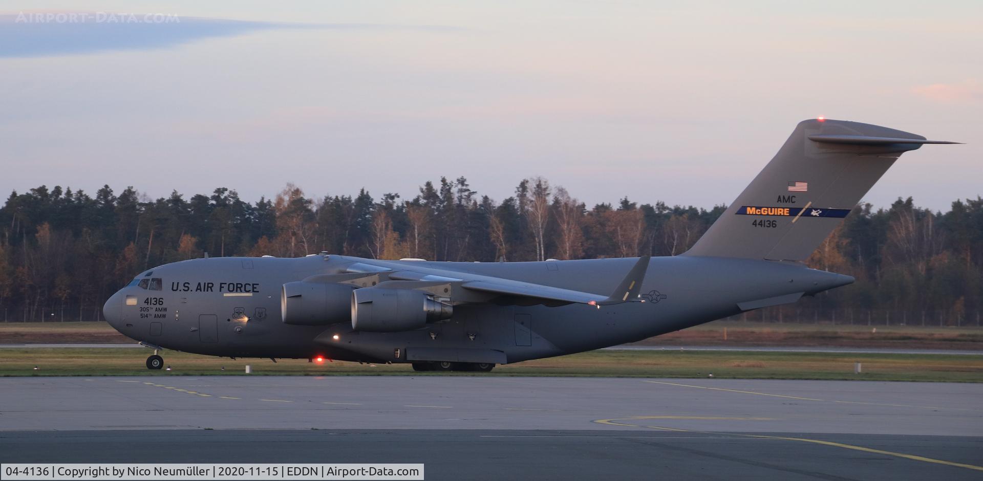 04-4136, 2004 Boeing C-17A Globemaster III C/N P-136, C17 in EDDN NUE