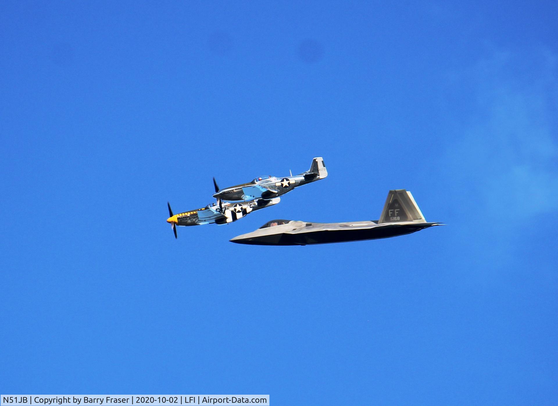 N51JB, 1944 North American P-51D Mustang C/N 122-39488, Langley practice