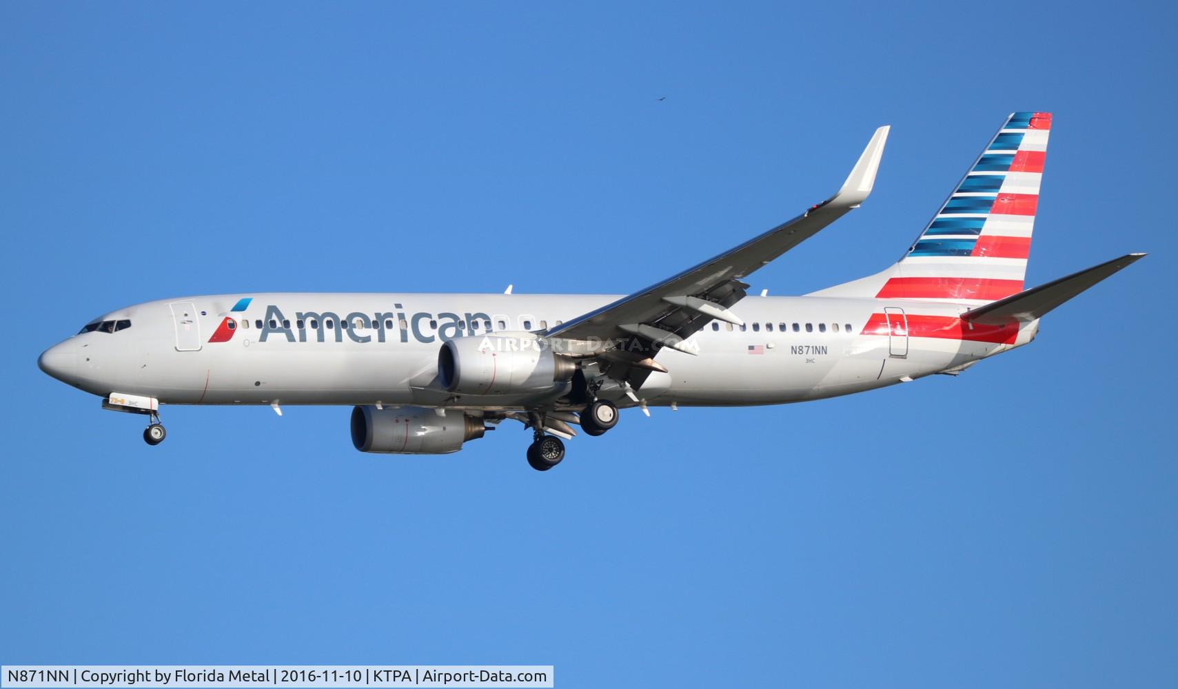 N871NN, 2011 Boeing 737-823 C/N 31127, TPA spotting 2016