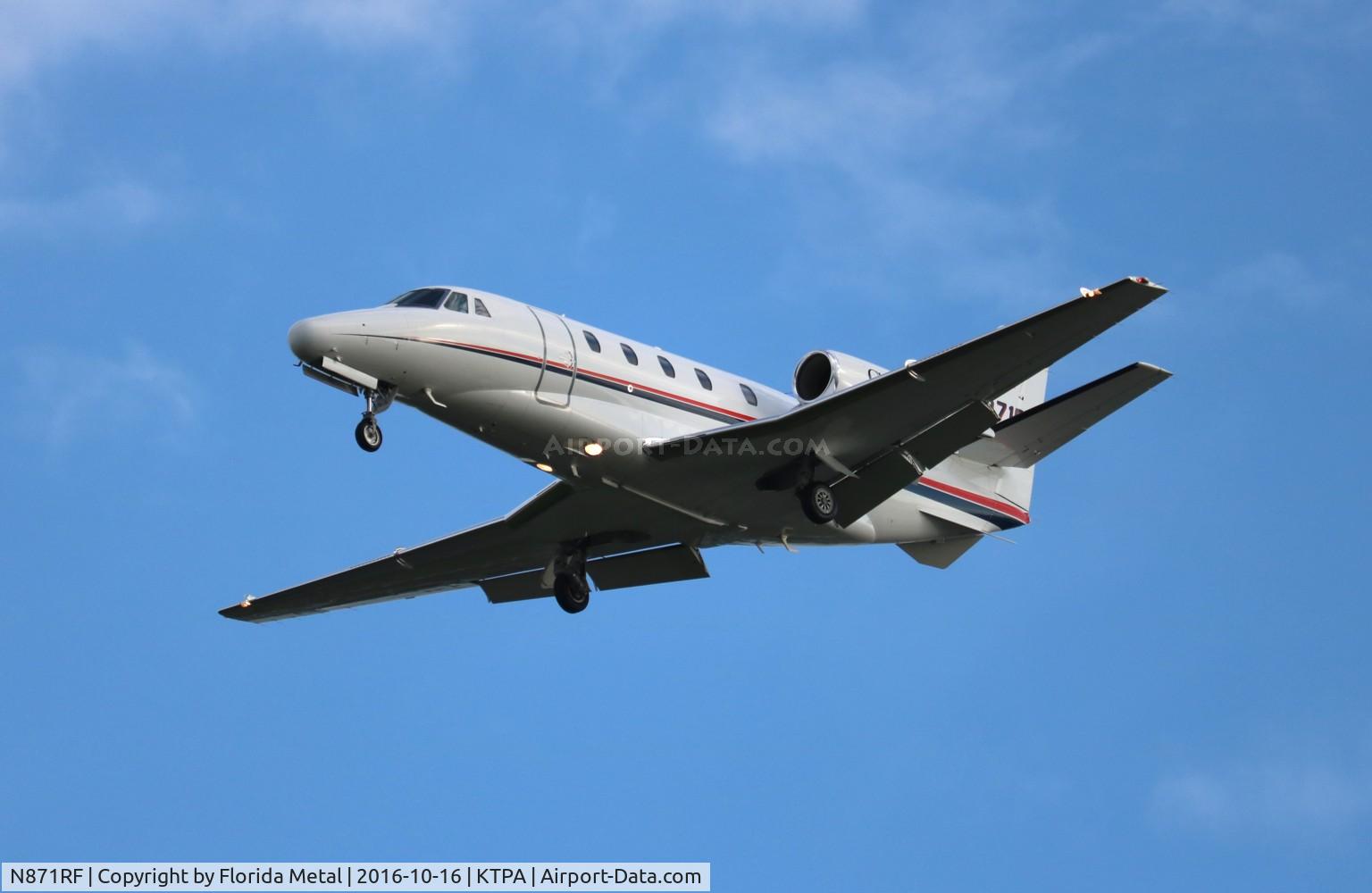 N871RF, 2001 Cessna 560XL Citation Excel C/N 560-5219, TPA spotting 2016
