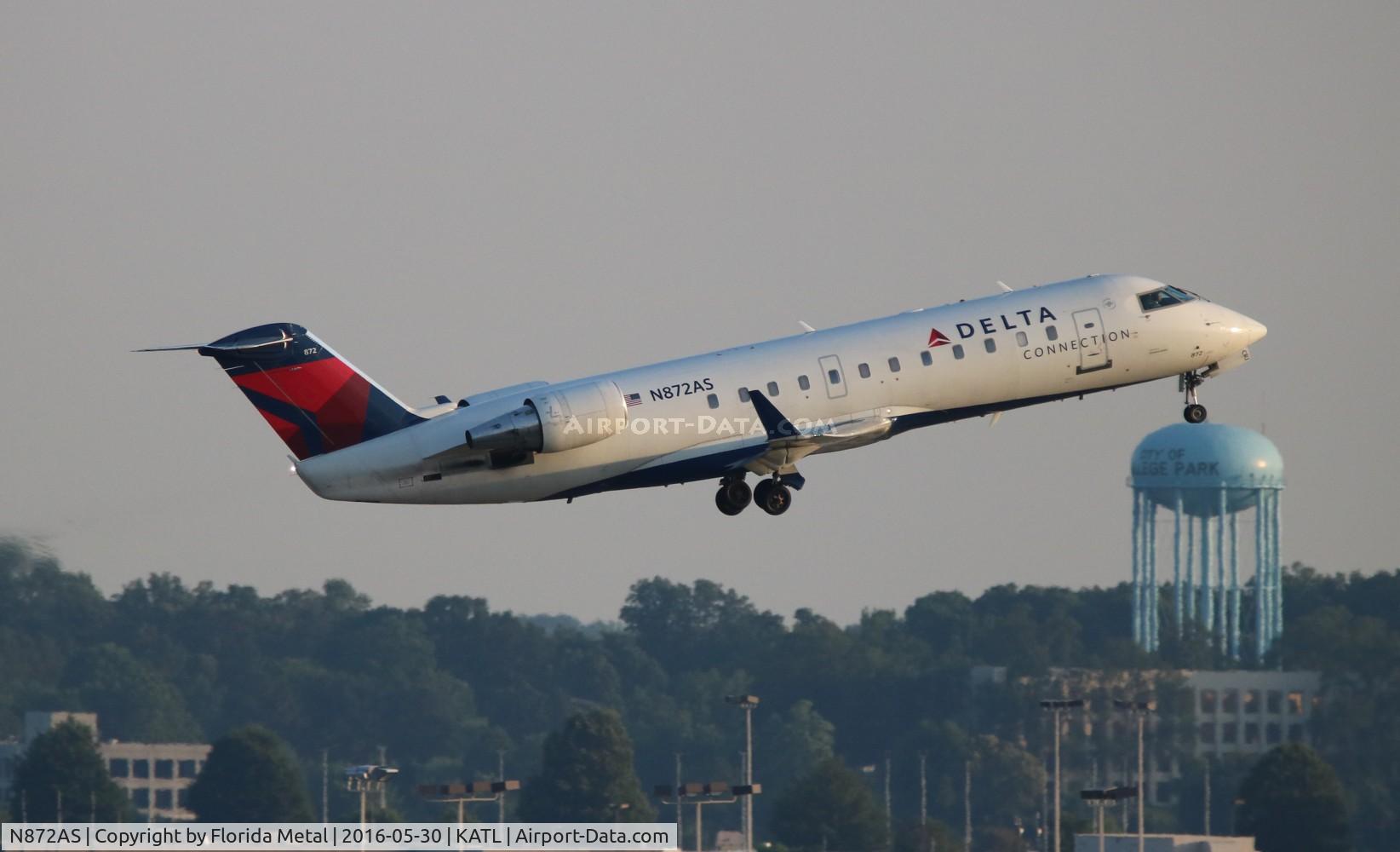 N872AS, 2001 Bombardier CRJ-200ER (CL-600-2B19) C/N 7542, ATL spotting 2016