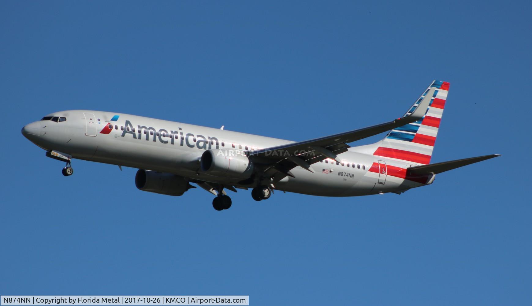 N874NN, 2011 Boeing 737-823 C/N 31129, MCO spotting 2017