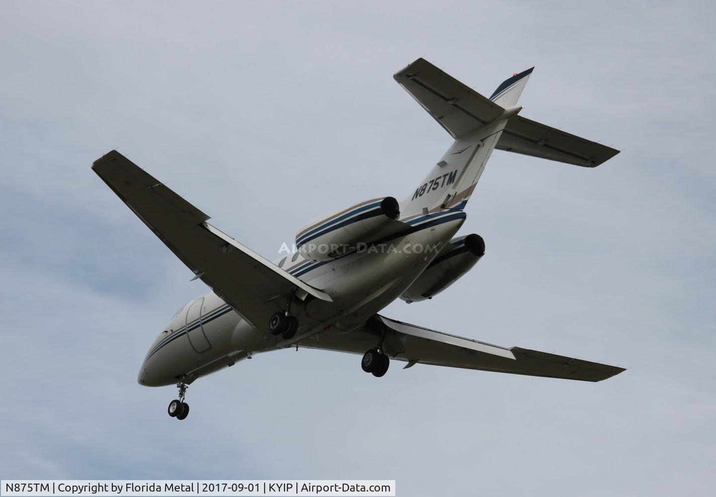 N875TM, 2001 Raytheon Hawker 800XP C/N 258523, TOM YIP 2017