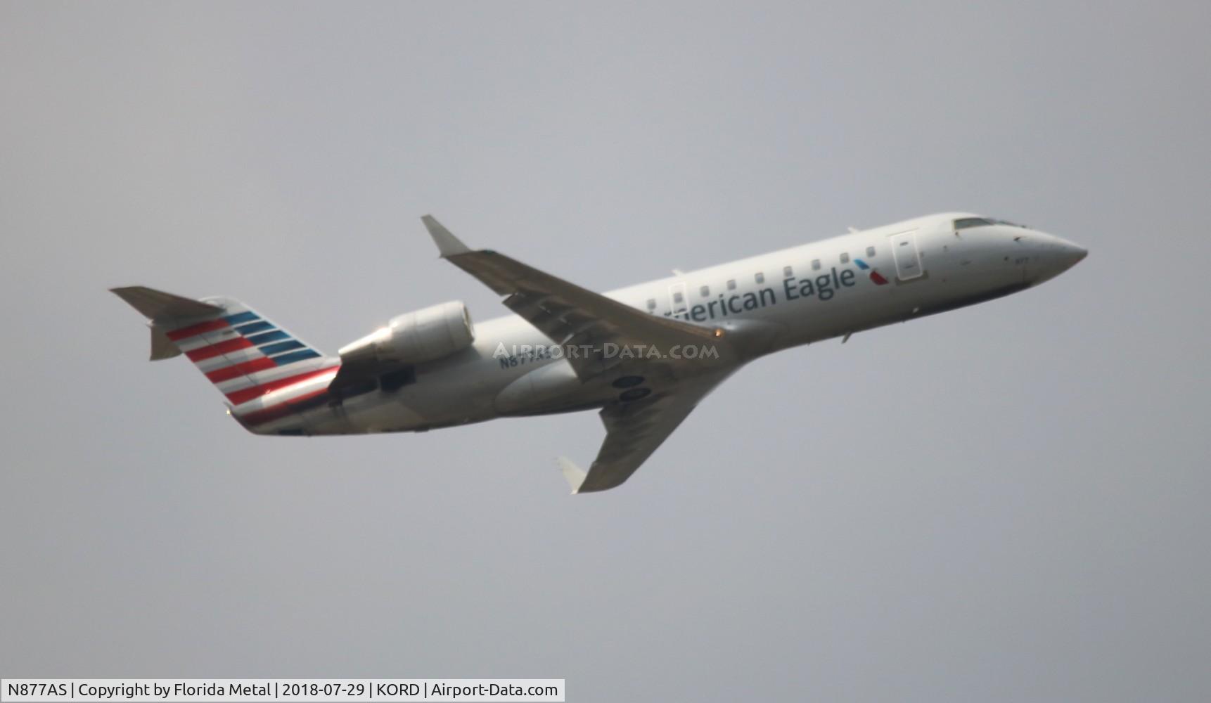 N877AS, 2001 Bombardier CRJ-200ER (CL-600-2B19) C/N 7579, ORD spotting 2018