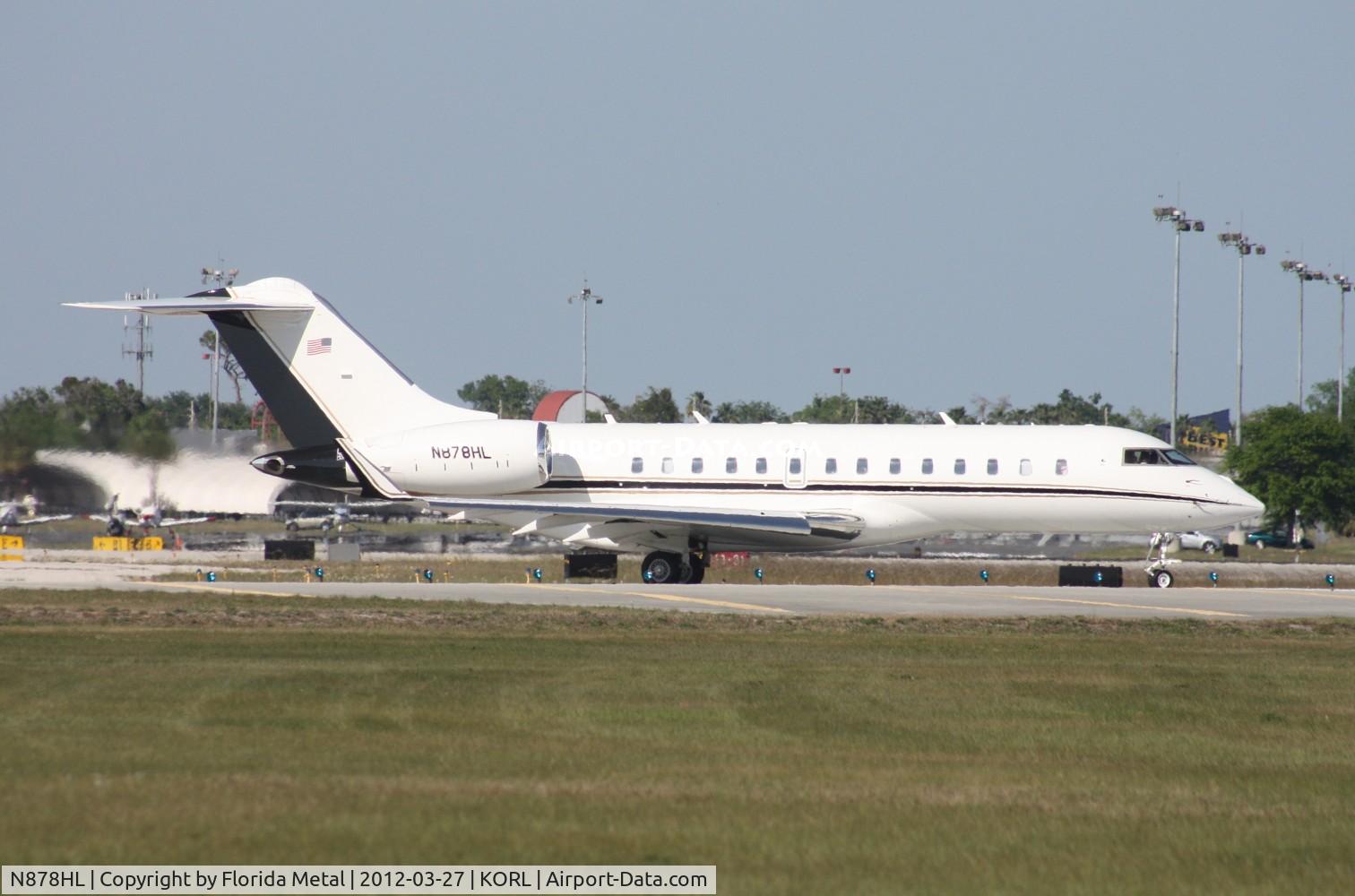 N878HL, 2007 Bombardier BD-700-1A11 Global 5000 C/N 9261, ORL spotting 2012