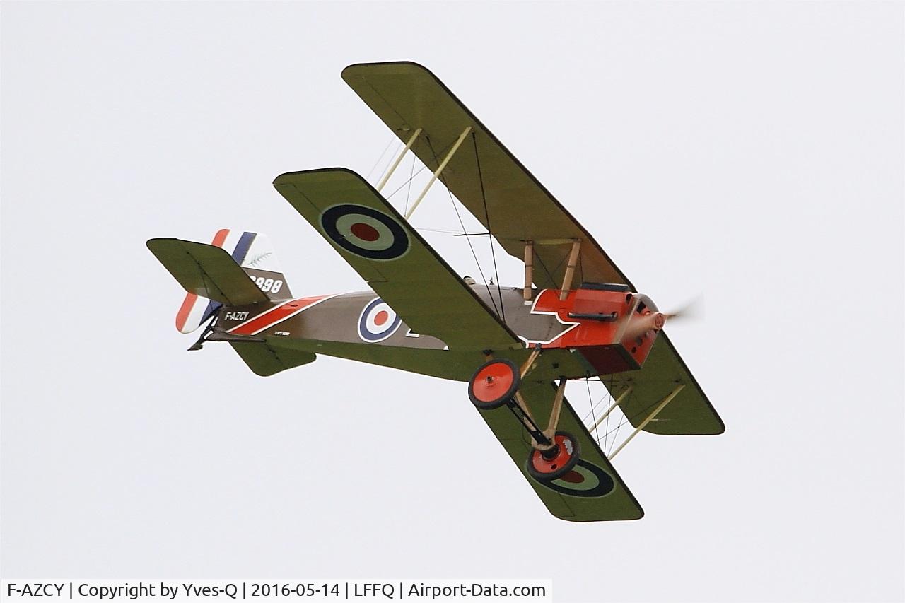 F-AZCY, Royal Aircraft Factory SE-5A Replica C/N 03, Royal Aircraft Factory SE-5, On display, La Ferté-Alais Airfield (LFFQ) Air Show 2016