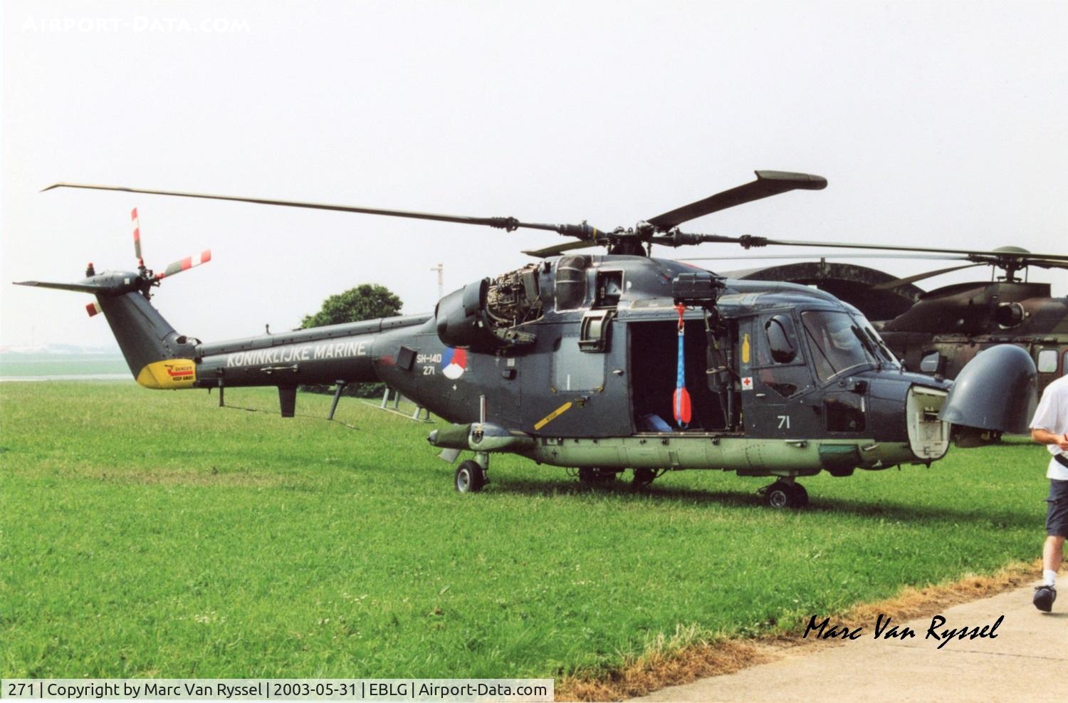271, Westland SH-14D Lynx C/N 118, Heli-Days at Bierset.