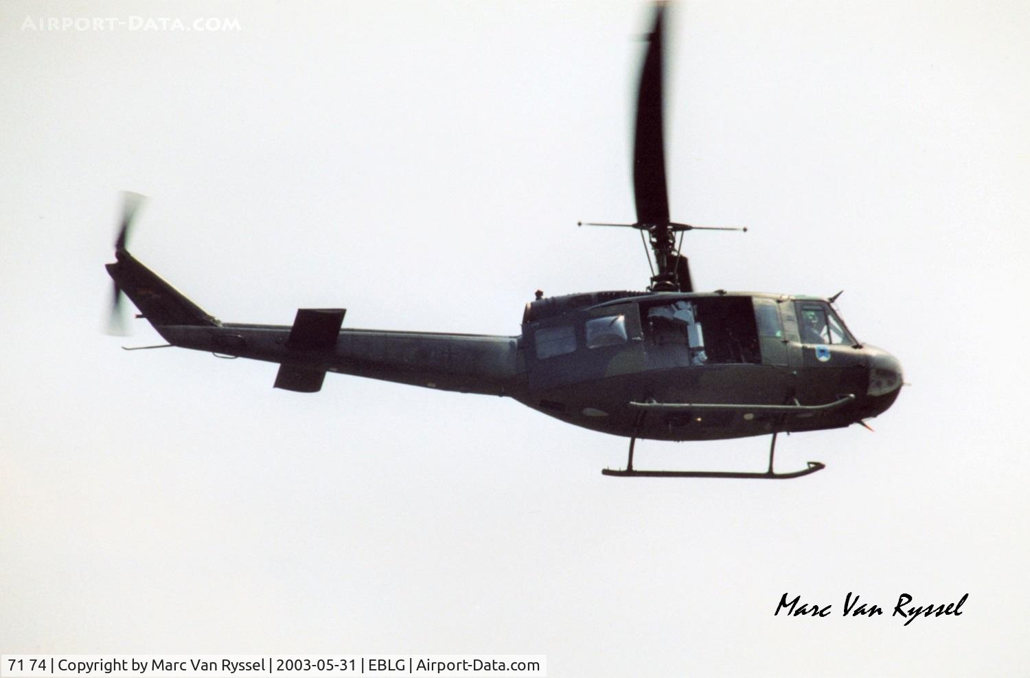 71 74, Bell (Dornier) UH-1D Iroquois (205) C/N 8234, Heli-Days at Bierset.
