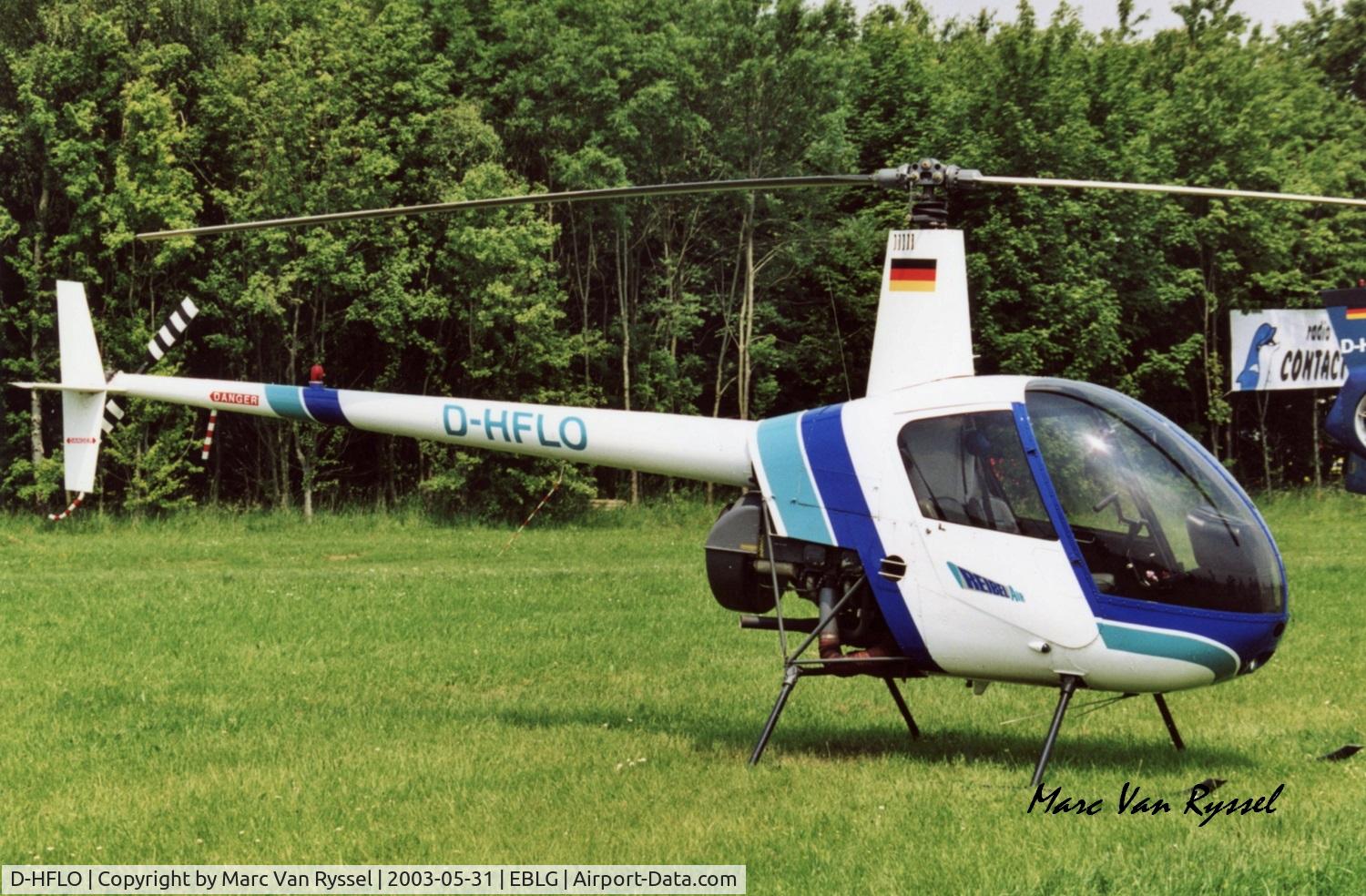 D-HFLO, Robinson R22 Beta II C/N 2661, Heli-days at Bierset.