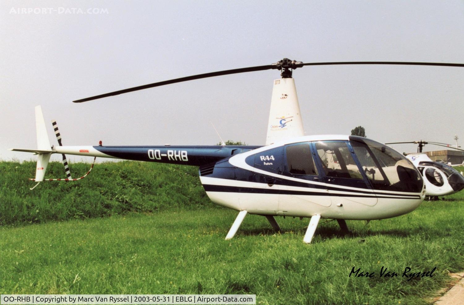 OO-RHB, 1994 Robinson R44 C/N 0034, Heli-days at Bierset.