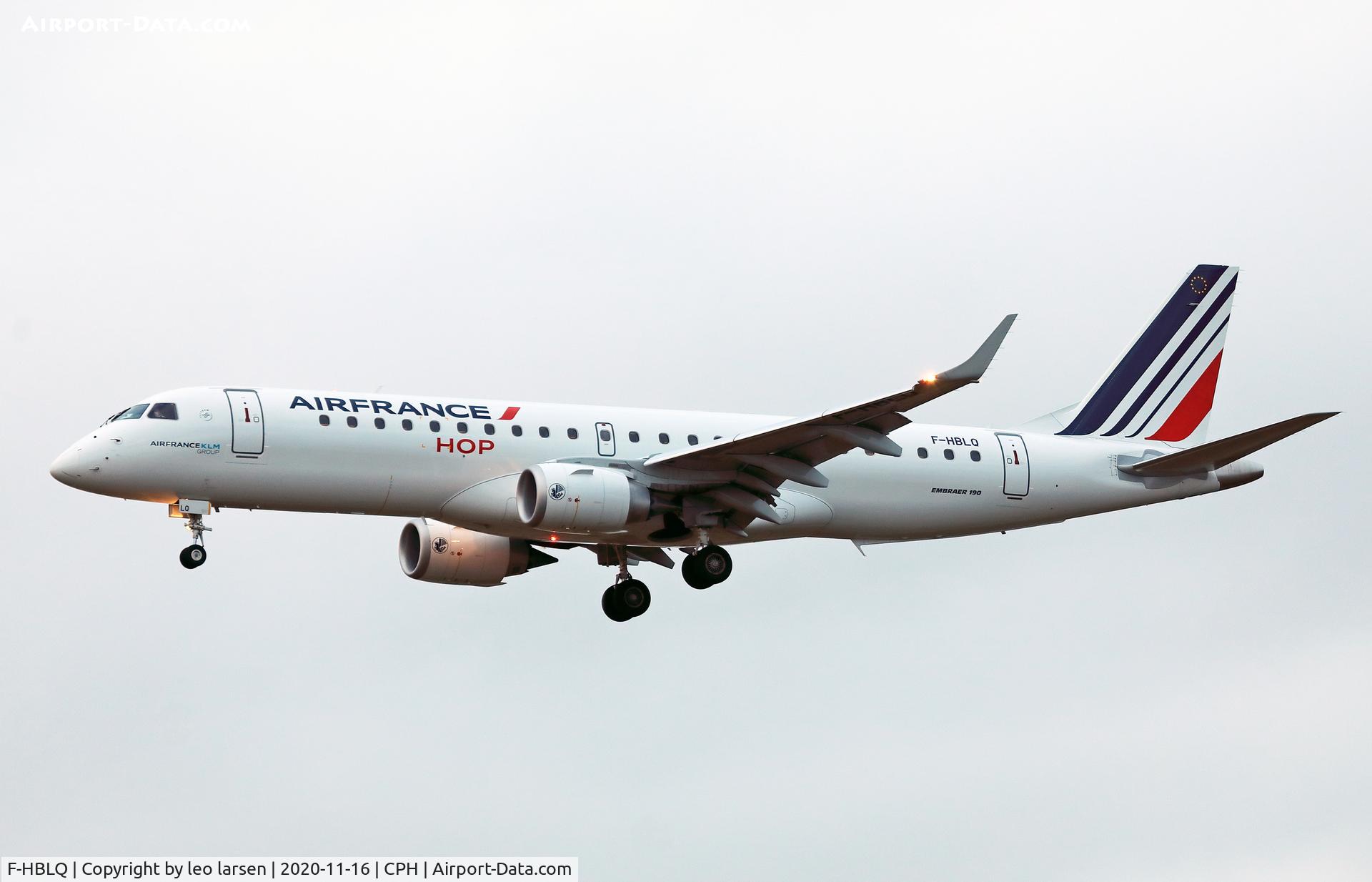 F-HBLQ, 2020 Embraer 190STD (ERJ-190-100STD) C/N 19000773, Copenhagen 16.11.2020