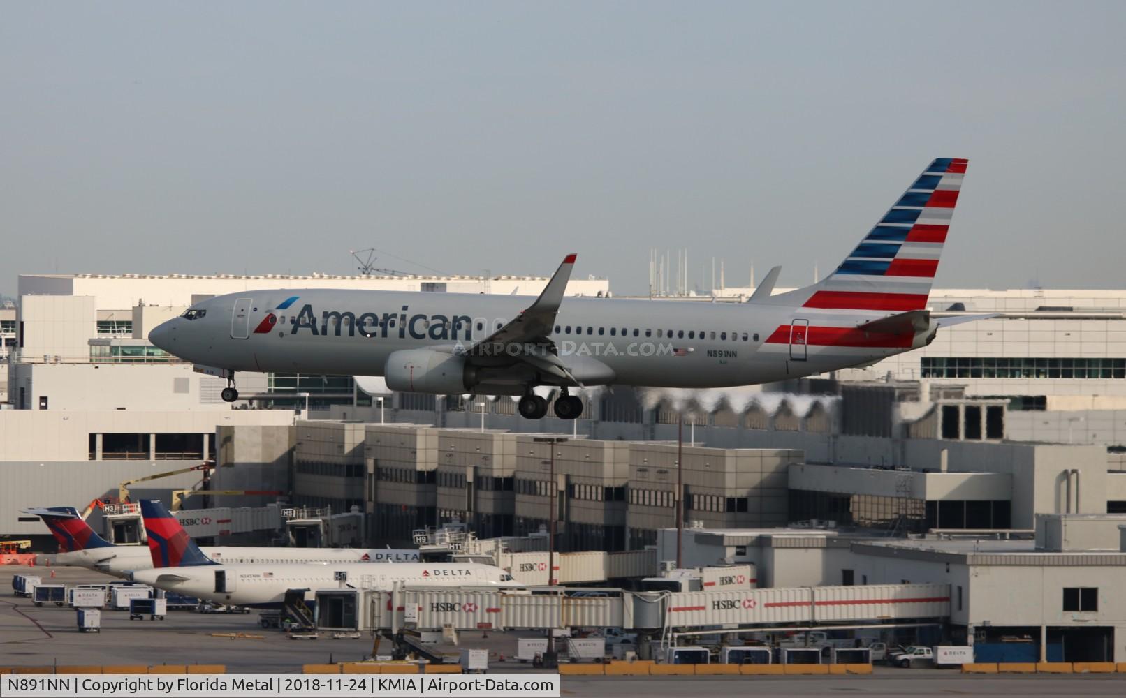 N891NN, 2012 Boeing 737-823 C/N 33315, MIA spotting 2018