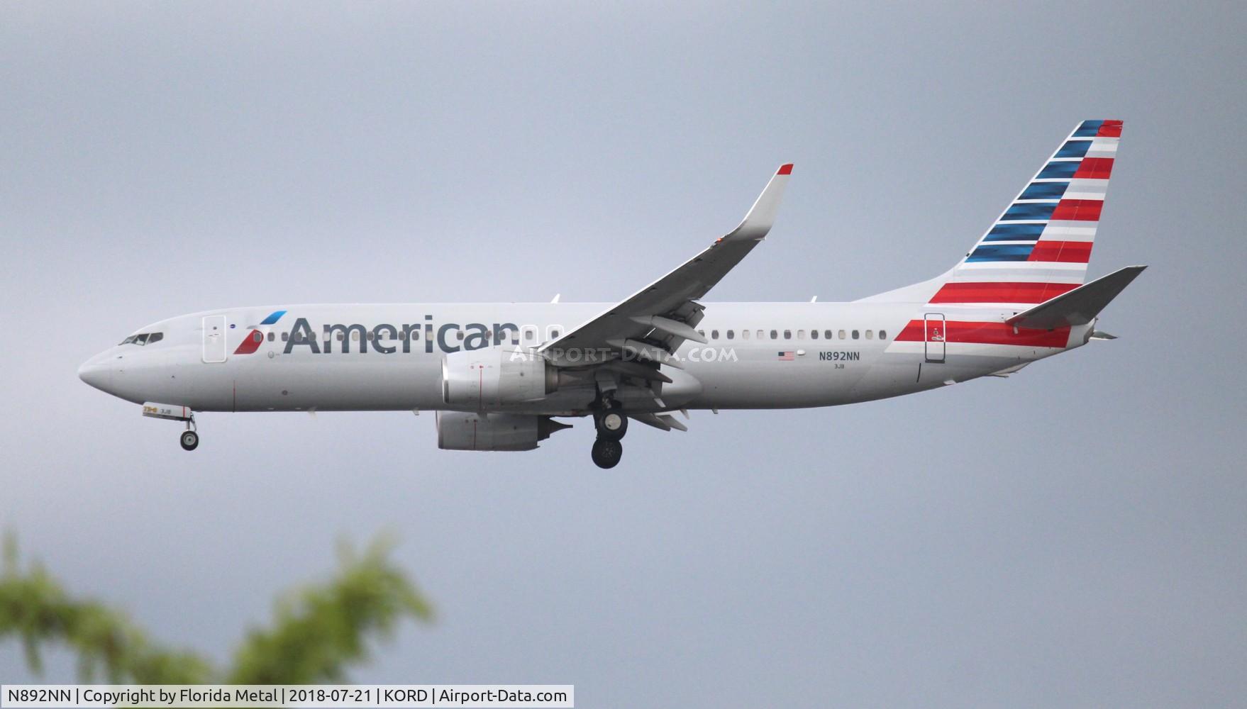N892NN, 2012 Boeing 737-823 C/N 31145, ORD spotting 2018