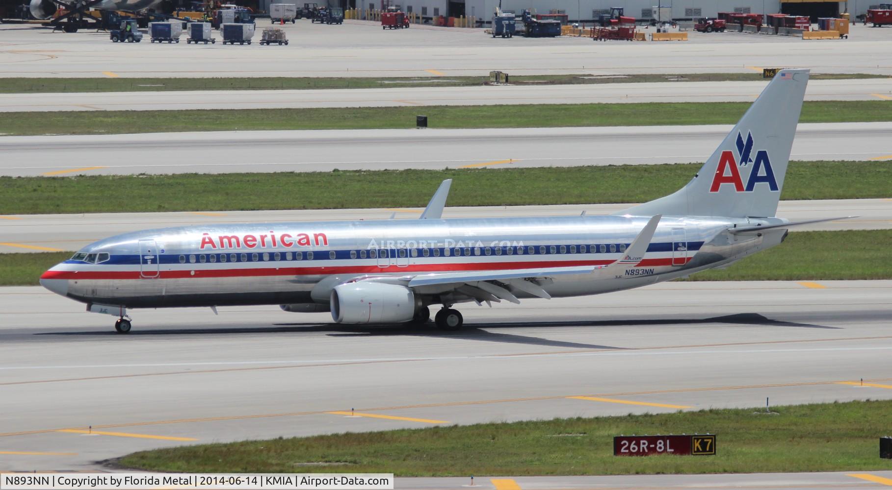N893NN, 2012 Boeing 737-823 C/N 33316, MIA spotting 2014