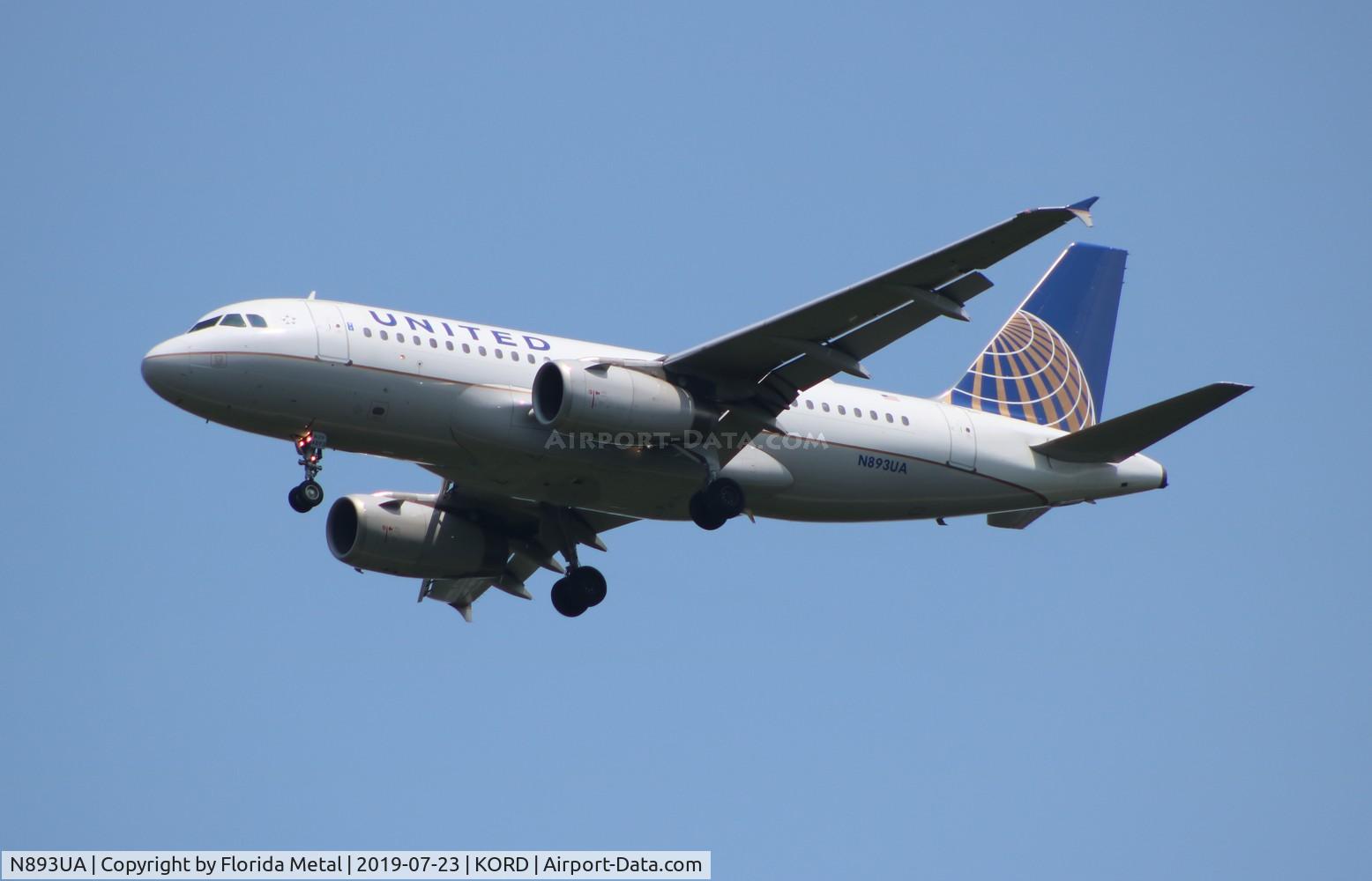 N893UA, 2006 Airbus A319-132 C/N 2948, ORD spotting 2019