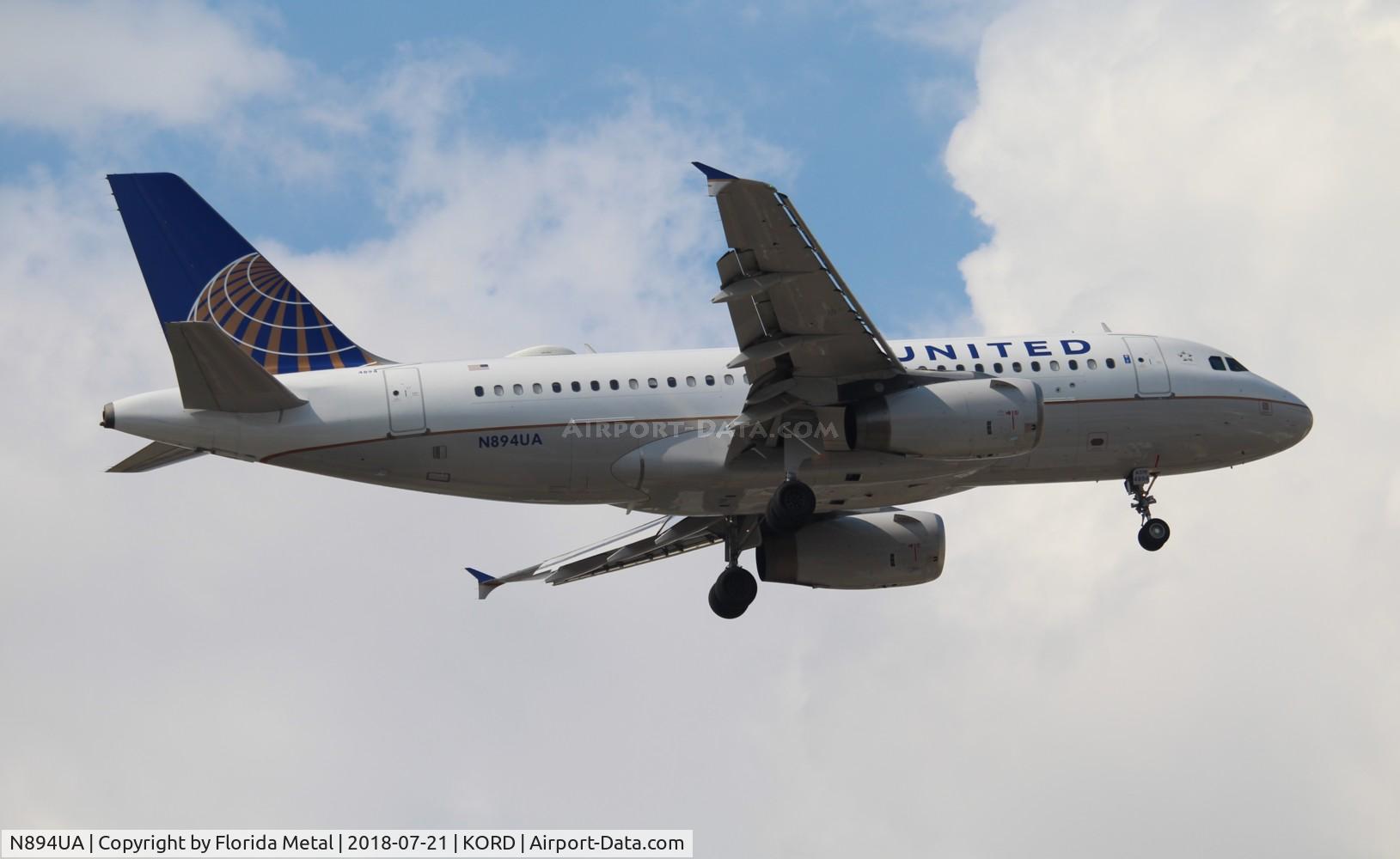 N894UA, 2006 Airbus A319-132 C/N 2969, ORD spotting 2018