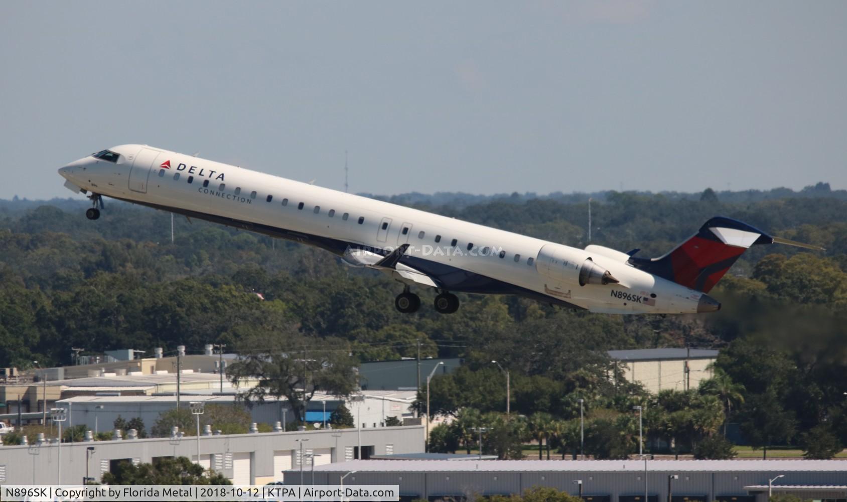 N896SK, 2007 Canadair CRJ-900X (CL-600-2D24) C/N 15102, TPA spotting 2018