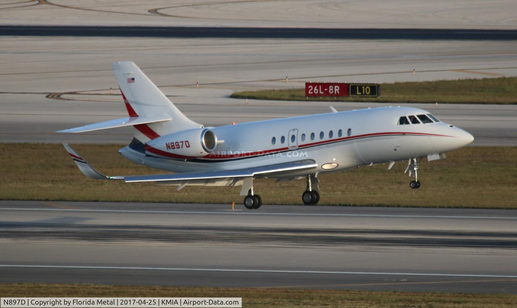 N897D, 2016 Dassault Falcon 2000EX C/N 328, MIA spotting 2017