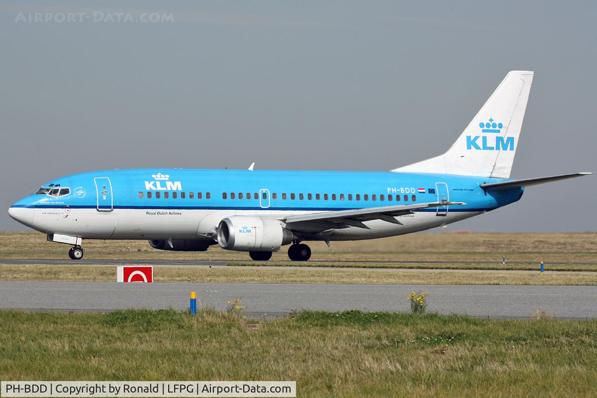 PH-BDD, 1986 Boeing 737-306 C/N 23540, at cdg