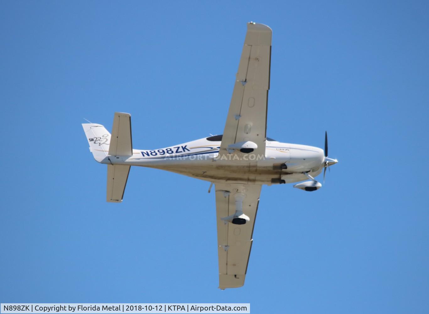 N898ZK, 2005 Cirrus SR22 C/N 1312, TPA spotting 2018