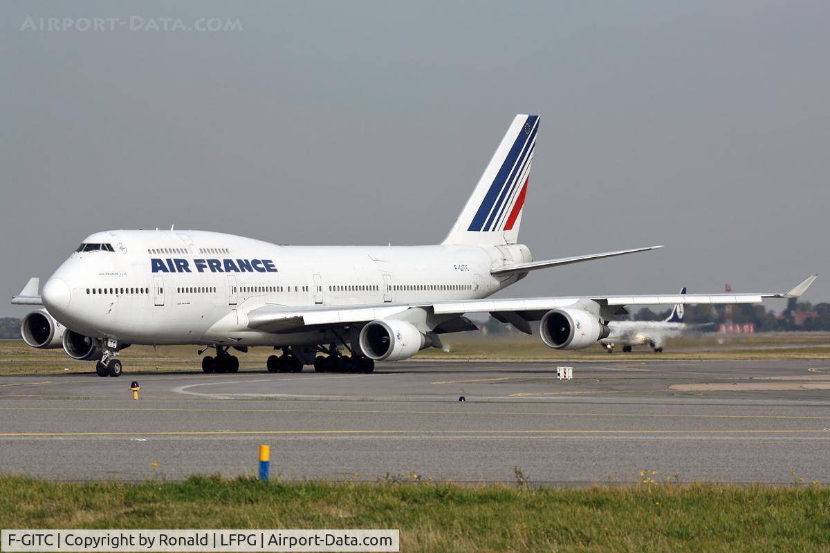 F-GITC, 1991 Boeing 747-428 C/N 25344, at cdg