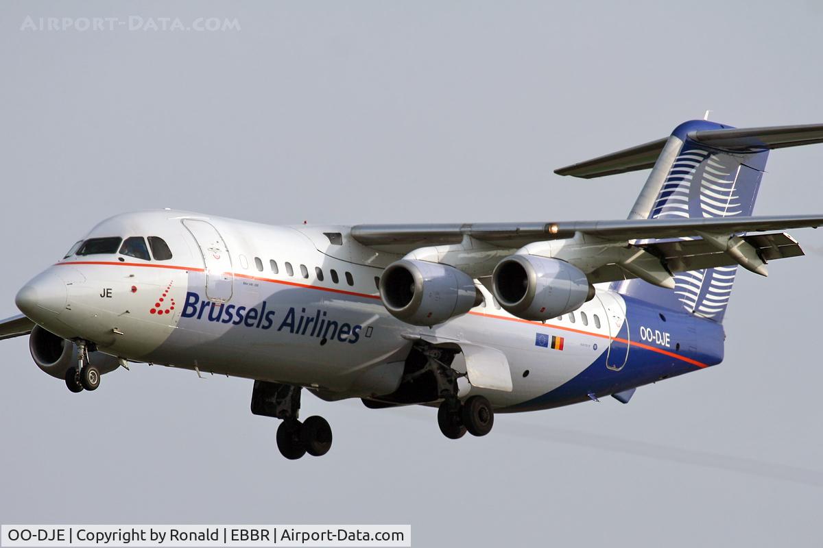OO-DJE, 1990 British Aerospace BAe.146-200 C/N E2164, at bru