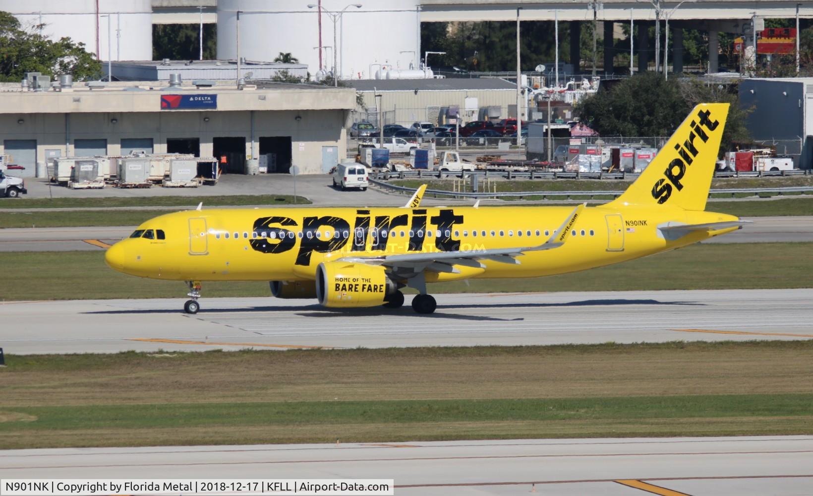 N901NK, 2015 Airbus A320-271NEO C/N 6833, FLL spotting 2018