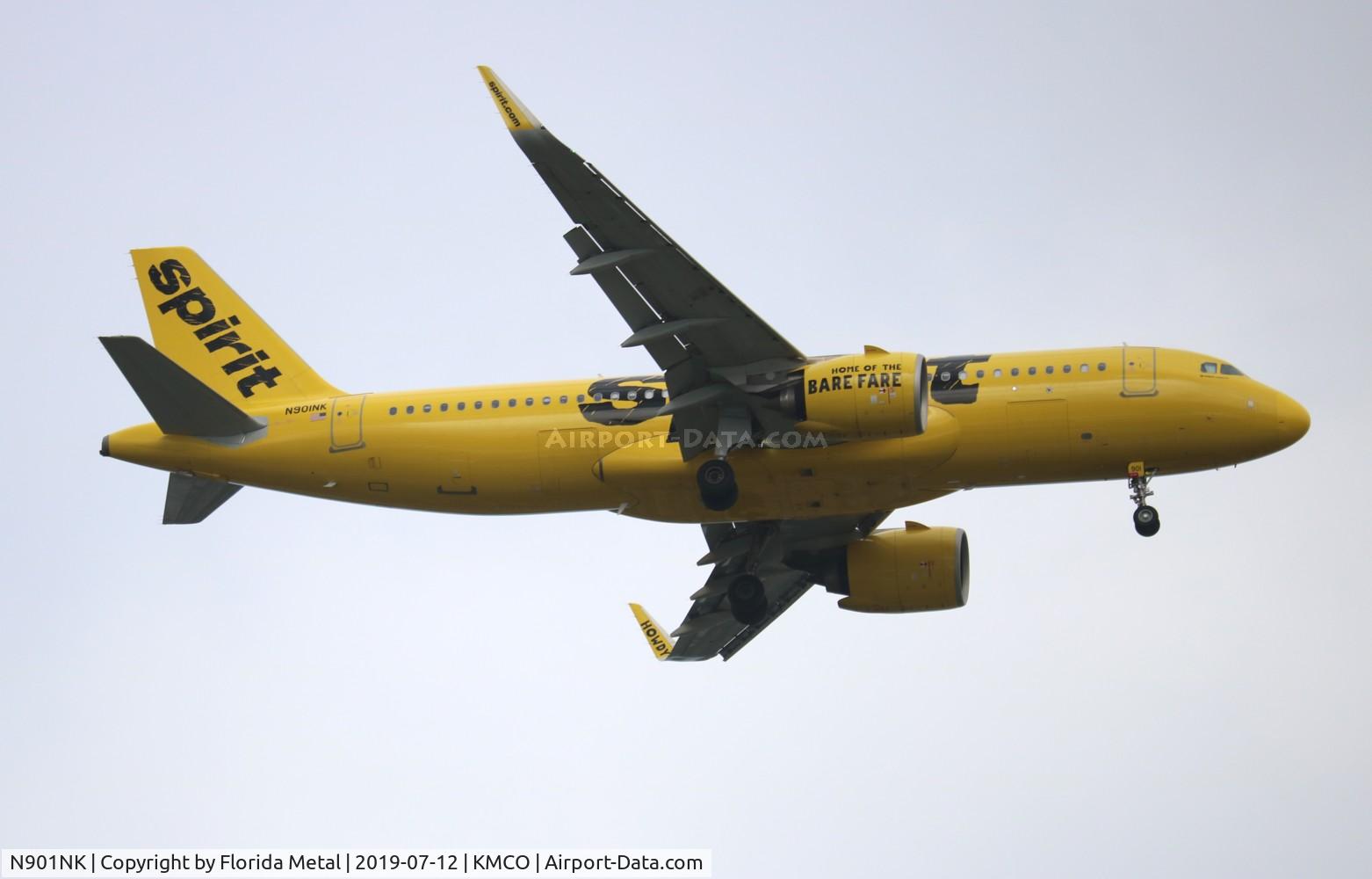 N901NK, 2015 Airbus A320-271NEO C/N 6833, MCO spotting 2019