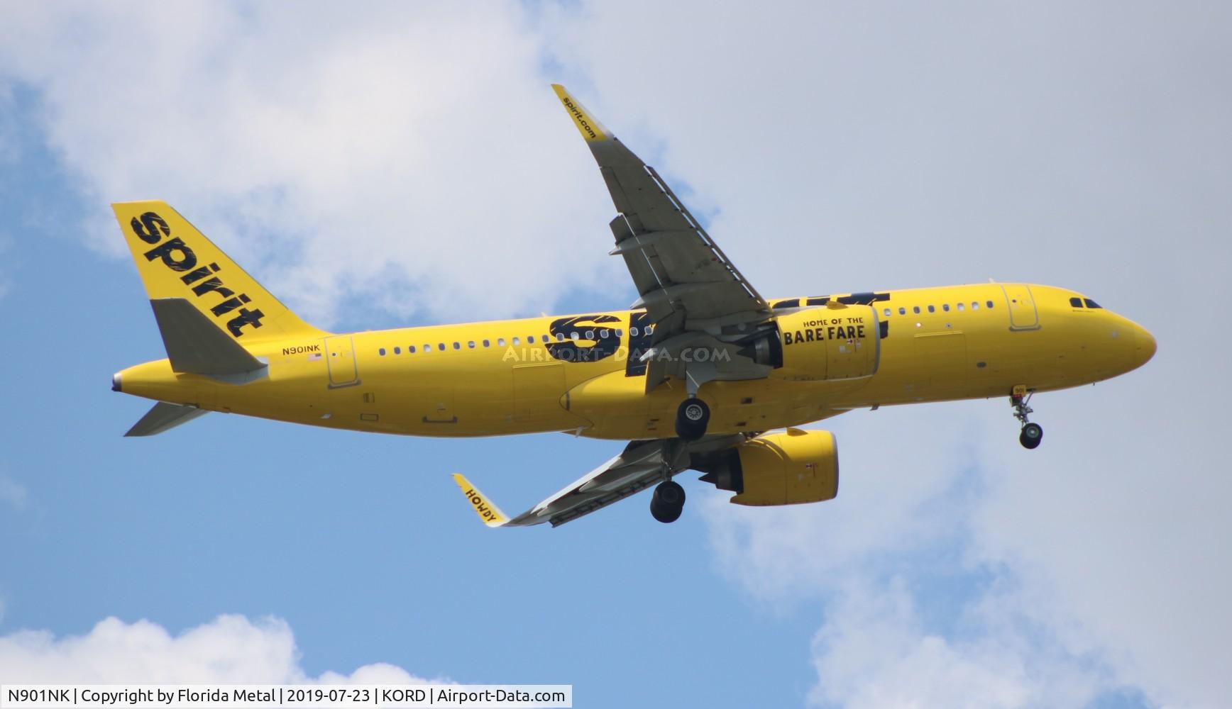 N901NK, 2015 Airbus A320-271NEO C/N 6833, ORD spotting 2019