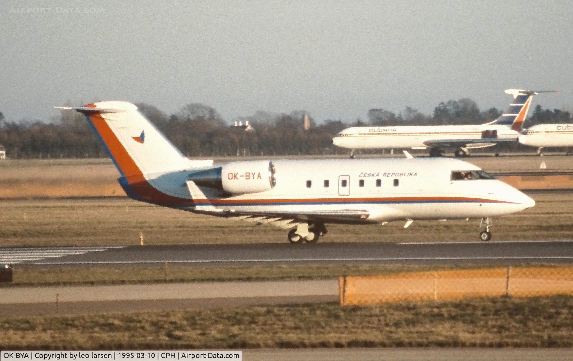 OK-BYA, 1992 Canadair Challenger 601-3A (CL-600-2B16) C/N 5105, Copenhagen 10.3.1995