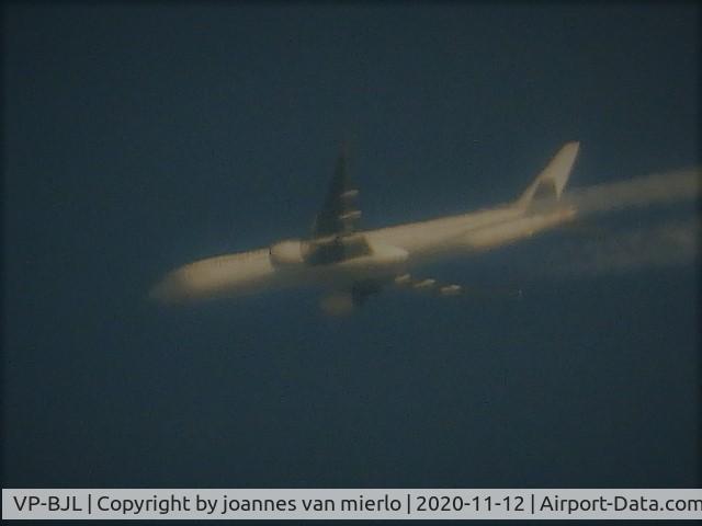 VP-BJL, 2005 Boeing 777-35E/ER C/N 32639, Departed from Paris CDG with unknown destination and climbing over Belgium when caught on digits... despite a bit far from my position