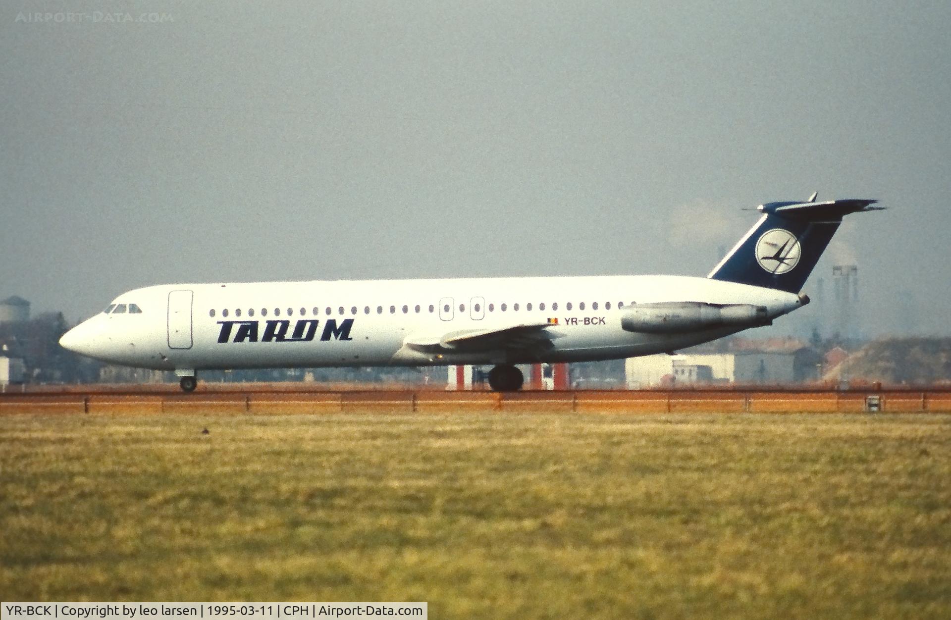YR-BCK, 1977 BAC 111-525FT One-Eleven C/N BAC.254, Copenhagen 11.3.1995