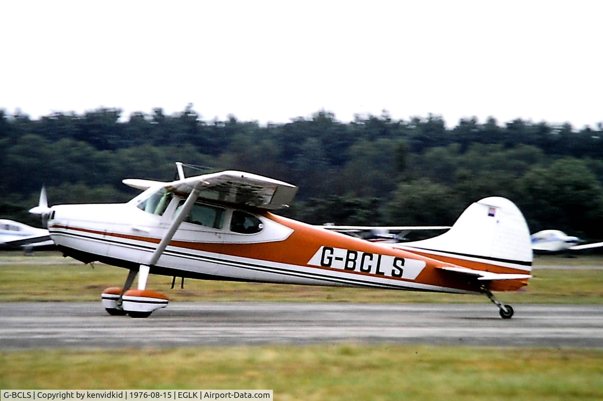 G-BCLS, 1952 Cessna 170B C/N 20946, Departing Blackbushe Air Festival.