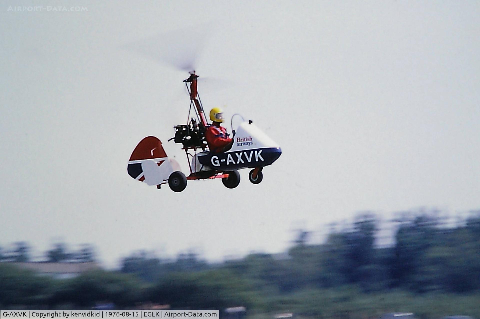 G-AXVK, 1970 Campbell Cricket C/N CA-327, Departing Blackbushe Air Festival.